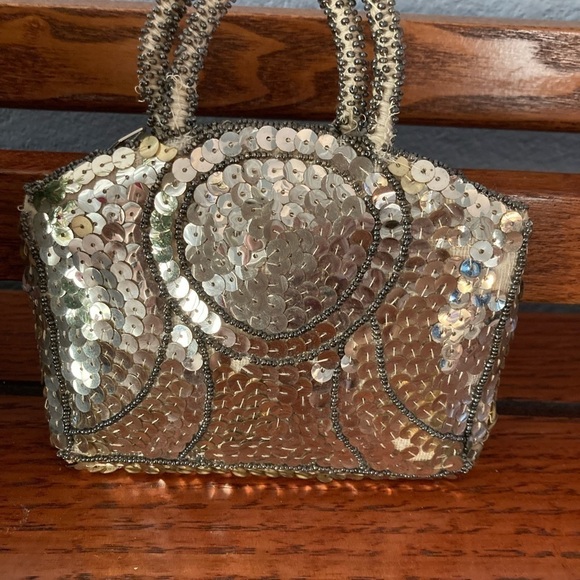 Hand Made Sequin  Purse Made in Czechoslovakia Mini - Picture 1 of 9